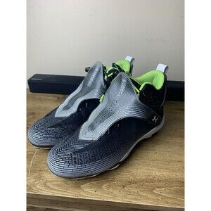 Under Armour Men's Size 11.5 Highlight Hammer Football Cleats Black Neon Yellow